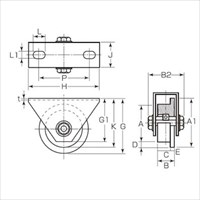 EA986VN-100 100mm/1500kg戸車_選択画像04
