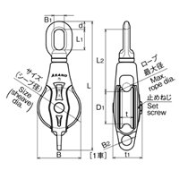 EA987SA-75B 75mmオ-フ型滑車(ステンレス製_選択画像04