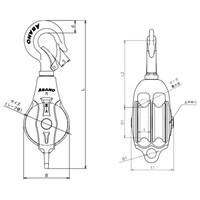 EA987SB-75AB 75mmフック型滑車(ステンレス_選択画像04