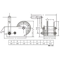 EA989SA-15 1100kgハンドウインチ_選択画像03