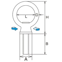 EA638B-8 M8x15スイベルアイボールト/SUS製_選択画像04