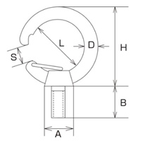 EA638BU-8 30kg用フックアイボルト_選択画像03