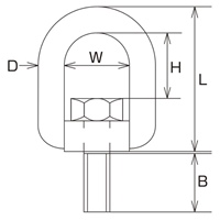 EA638C-3 M8x19/64スイベルBOLTステンレス_選択画像04