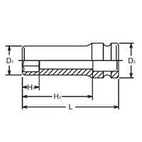 EA164DG-23 1/2x23mm/Dインパクトソケット_選択画像04
