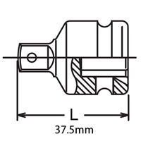 EA164D-43 1/2sqx3/8sq　ソケットアダプタ-_選択画像02