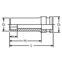 EA164EK-30 3/4x30mm/Dインパクトソケット_選択画像04