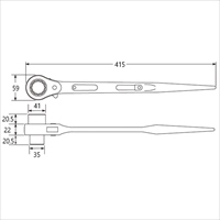 EA602AJ-24 24x30mm/415mmラチェットレンチ_選択画像02