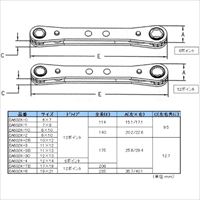 EA602K-2 9x10mmラチェットメガネレンチ_選択画像04