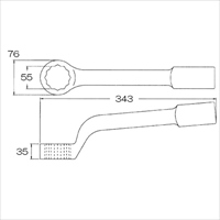 EA613GD-55 55mm打撃メガネレンチ_選択画像02