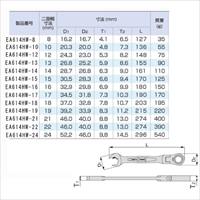 EA614HW-19 19mmラチェットメガネレンチ_選択画像03
