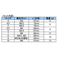 EA615AD-9 9本組/4-9mm片口スパナ(ミニ)_選択画像03