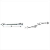 EA616CG-2 11x13mm/15゜両口メガネレンチ_選択画像02