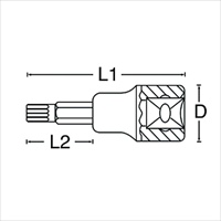 EA617DM-550 3/8sqxT50ビットソケット_選択画像03