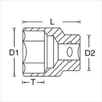 EA617DW-8 1/2sqx13/16ソケット_選択画像04