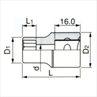 EA618KL-17 1/2sqx17mm8角ソケット_選択画像03