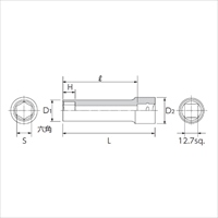 EA618RM-12 1/2sqx12mm/Dソケット(六角)_選択画像03
