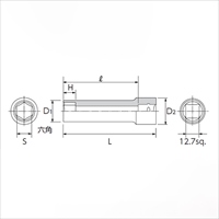 EA618RM-14 1/2sqx14mm/Dソケット(六角)_選択画像03