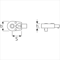 EA723SB-42 1/2sqラチェットヘッド_選択画像04
