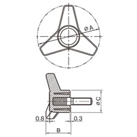EA948AL-23 M12x100雄ネジノブ_選択画像03
