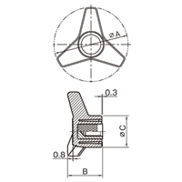 EA948AL-33 M12x80雌ネジノブ_選択画像03