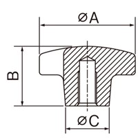 EA948BX-11 M8x14/40雌ネジノブ_選択画像04