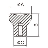 EA948BX-63 M6x25雌ネジナ-ルドノブ_選択画像03
