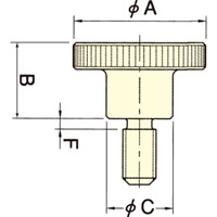 EA948BY-34 36xM10x25雄ネジノブ_選択画像02