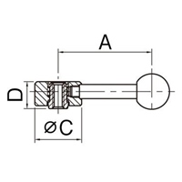 EA948CA-72 M8x40雄ネジテンションレバ-_選択画像02