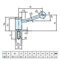 EA948CA-96 M12x50雄ネジテンションレバ-_選択画像02
