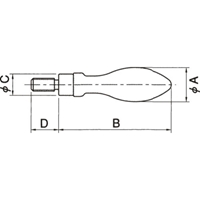 EA948CE-1 M6x50アルミハンドル_選択画像02