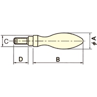 EA948CE-13 M10x75アルミ回転ハンドル_選択画像02