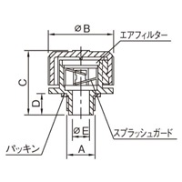EA949CW-26 G1･1/4キャップ レベルゲ-ジ無_選択画像04