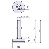 EA949H-43 M12x1.75/700kgアジャストベ-ス_選択画像04