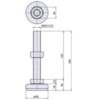 EA949H-46 M20x2.5/1000kgアジャストベ-ス_選択画像04