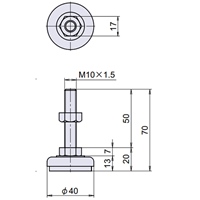 EA949H-52 M10x50/40/300kgアジャストベ-ス_選択画像04