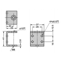 EA949HA-63 M8/41x29x37アジャストベ-ス_選択画像03
