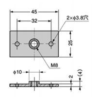 EA949HA-66 M8/25x45x4.0アジャストベ-ス_選択画像03