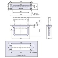 111x30x58mm揚げ蓋取っ手(ステンレス製)_選択画像03