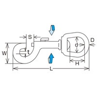 EA638AG-13 110mmスイベルEyeスナップ_選択画像03