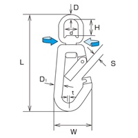 97mmスイベルスナップ(強力型/ステンレス_選択画像03