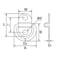 27x23mmウォール金具(ステンレス製)_選択画像04