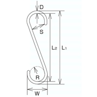 EA638DW-62 250x5.5mmS型ロングフック_選択画像04