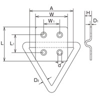 EA638E-28 28x28mm三角型ハンガー_選択画像03