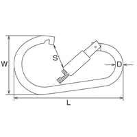 EA638JF-14 14x204mm安全環付カラビナ_選択画像04