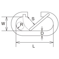 EA638JG-8 30.0x10.0x4mmスプリングフック_選択画像03