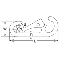 EA638JM-5 65mmスナップフック_選択画像04