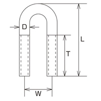 EA638M-55 M8x43mmUボルト_選択画像03