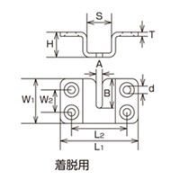 EA638M-102チェーンホルダ-4mmチェーン着脱_選択画像03