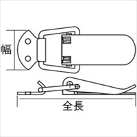 EA951BR-111 128mmアジャスタブルラッチ_選択画像02