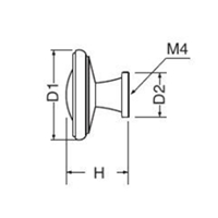 EA951CA-4 25x21mm/M4ツマミ(真鍮製)_選択画像03